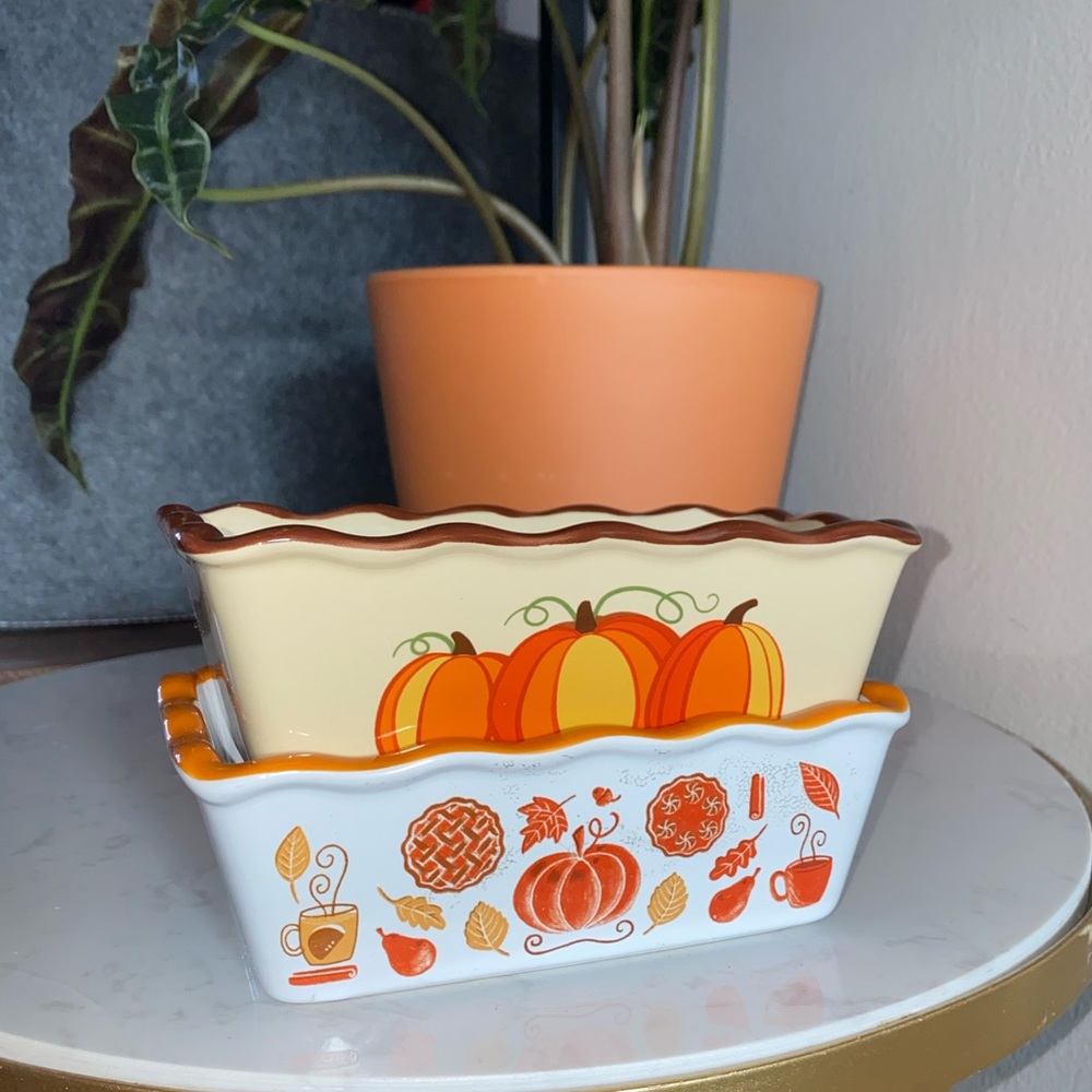 Nantucket Fall mini loaf baking pans